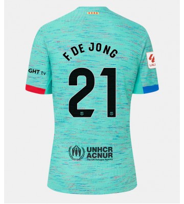 Barcelona Frenkie de Jong #21 Tercera Equipación Mujer 2023-24 Manga Corta